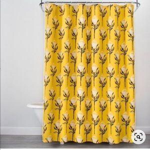 Yellow floral Opalhouse Shower Curtain